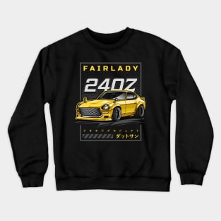 Vintage Car Fairlady 240Z (Yellow) Crewneck Sweatshirt